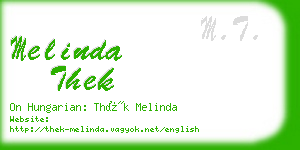 melinda thek business card